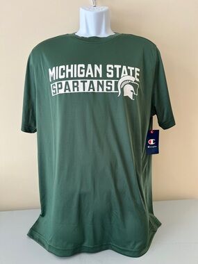 Champion Green Michigan State Spartans Graphic Tee